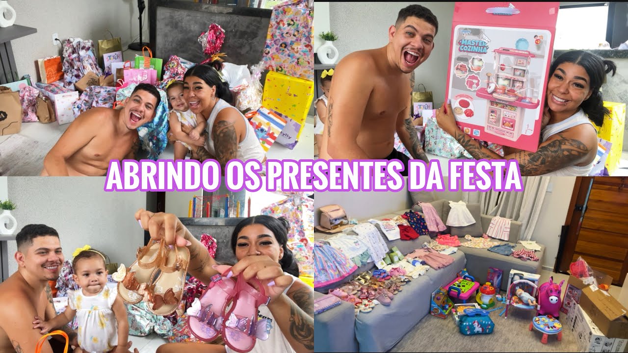 ABRINDO TODOS OS PRESENTES DA FESTA 💜✨| Muita coisa linda 