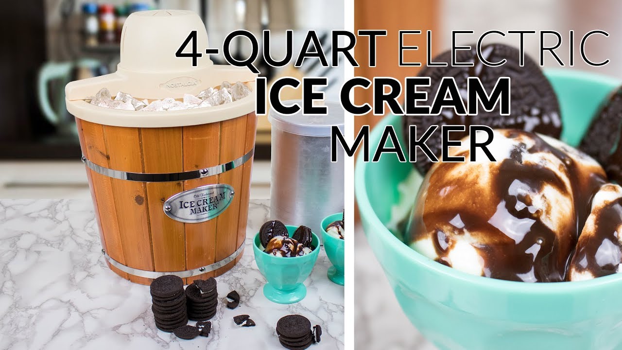 ICMP400WD | 4-Quart Electric Wood Bucket Ice Cream Maker
