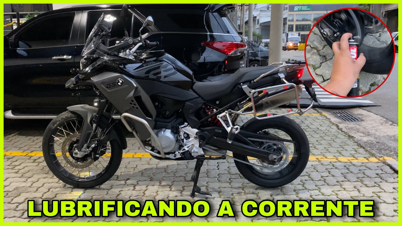 LUBRIFICANDO A CORRENTE DA BMW F850 GS ADVENTURE COM MOTUL C4