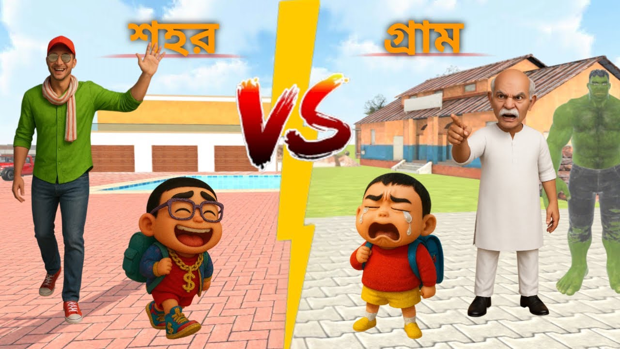 🎬Jack Shinchan 🥳 কে গ্রামের স্কুলে ভর্তি করে দিল 😭 Indian Theft Auto Simulator🤯Bangla Funny Gameplay