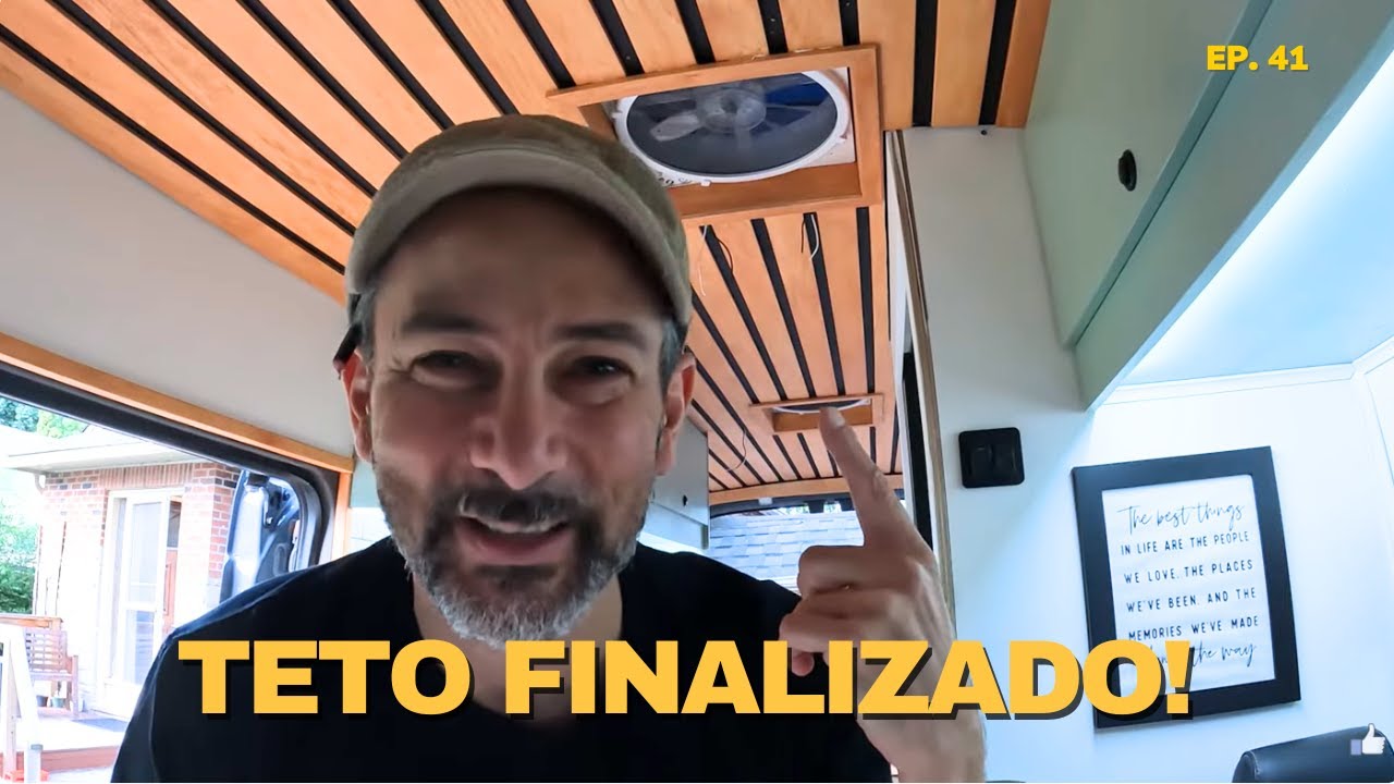 Finalizamos o teto da campervan 🚐 | Construção + vida real