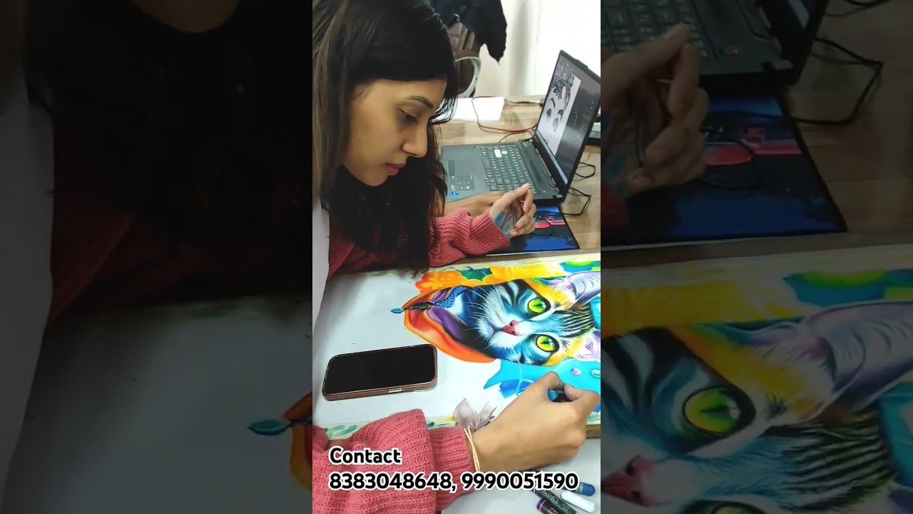 One Year Fine Art Diploma Courses #painting #fineartinstitute #vfx #graphicdesign