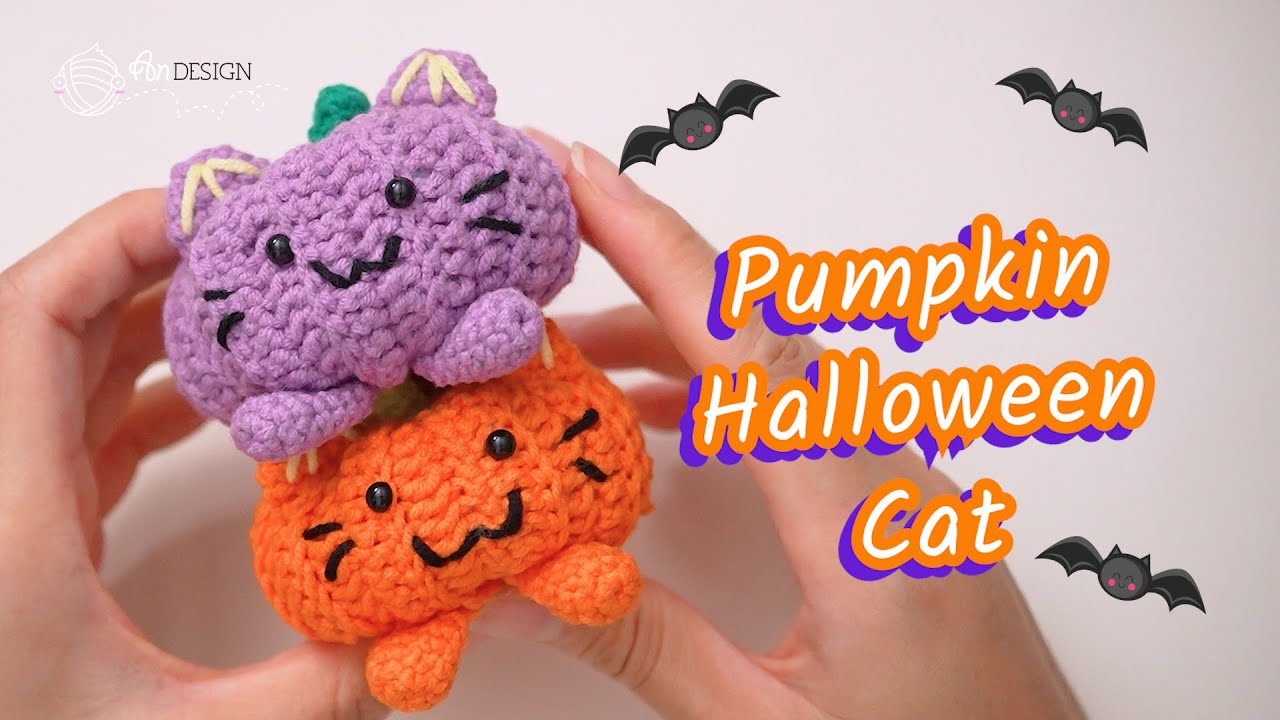 Halloween Pumpkin Cat crochet | 萬聖節要做南瓜猫
