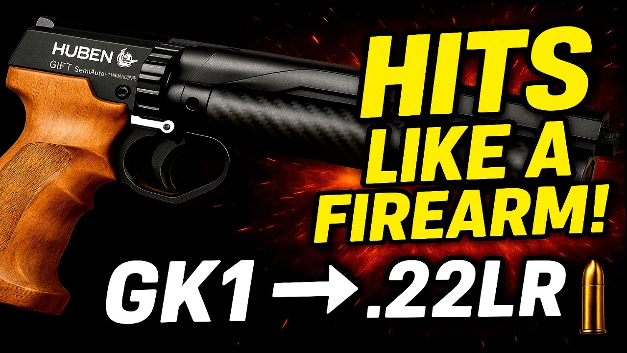 Обзор Huben GK1 V3 🔥 Пневматический пистолет, который бьет как .22LR | Невероятная мощность и точ...