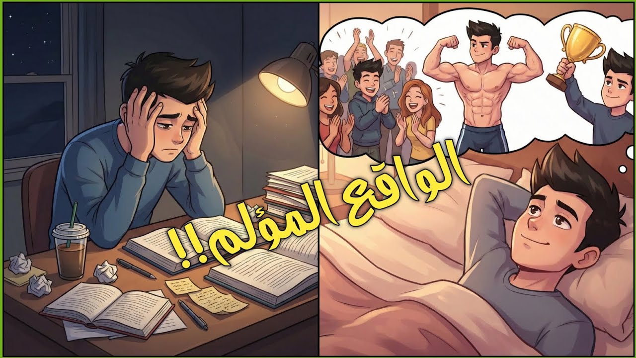 لماذا تشعر بالحماس ليلًا وتفشل صباحًا؟ (السبب الحقيقي الذي لا يخبرك به أحد🤫)