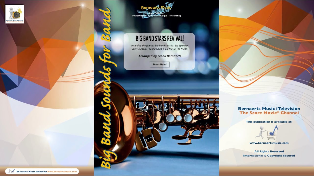 BIG BAND STARS REVIVAL! - Various, arr. Frank Bernaerts - Brass Band Score Movie
