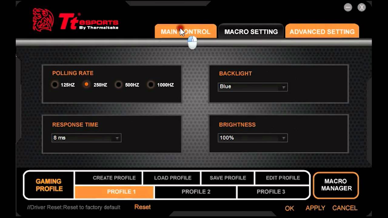 Tt eSPORTS - CHALLENGER Prime gaming keyboard - software overview