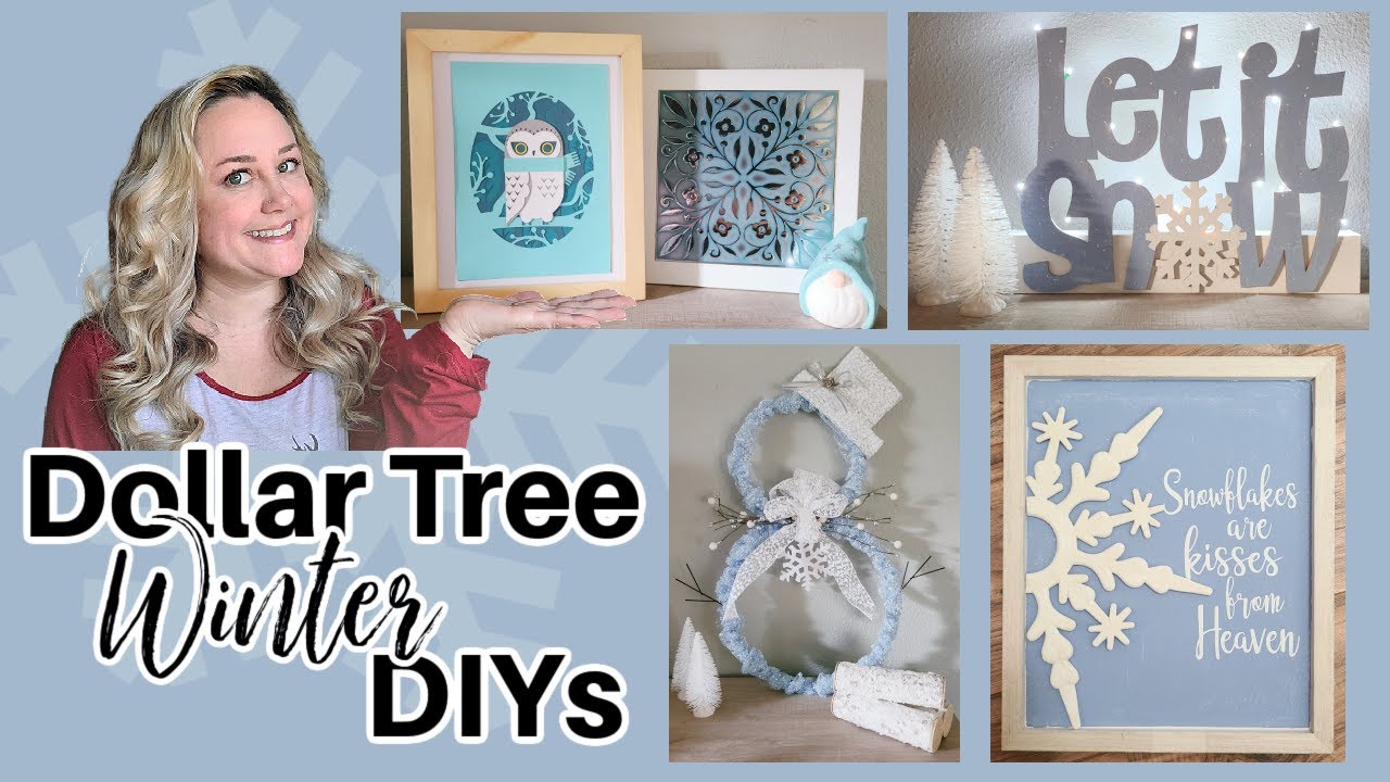 Dollar Tree Winter DIYs Part 2 | Decor on a Budget