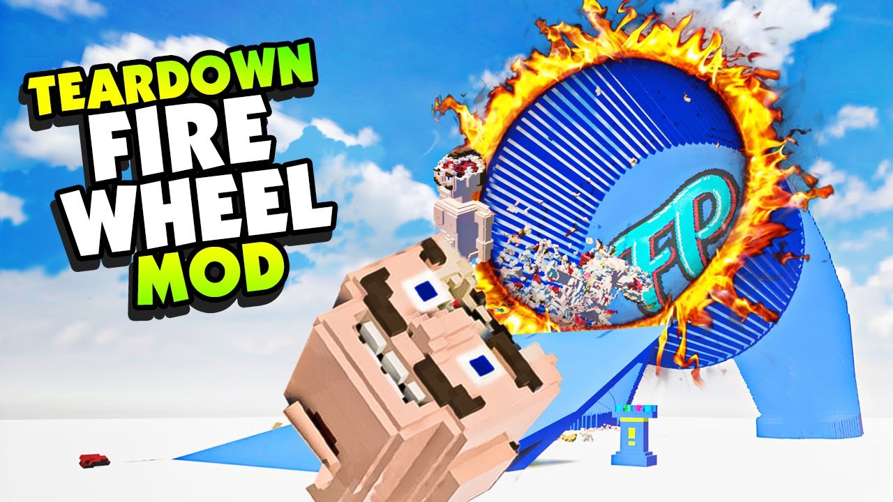 Гигантское колесо хомяка уничтожает всё, что входит — Teardown Mods