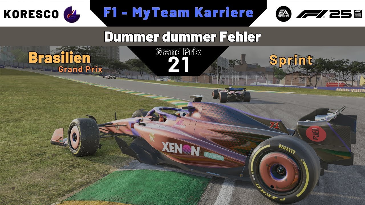 GP21/2 Brasilien SR | Dummer dummer Fehler [ MyTeam F1 25 ]