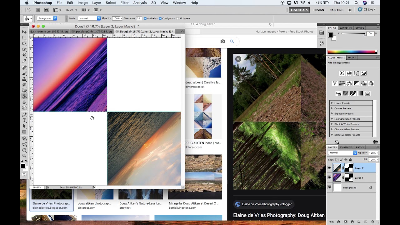 DOUG AITKEN: How to create a visual response in the style of Doug Aitken using Adobe Photoshop