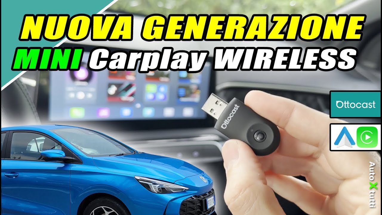 Ottocast MINI 2025: Wireless CarPlay e Android Auto Adapter | Qualità senza compromessi