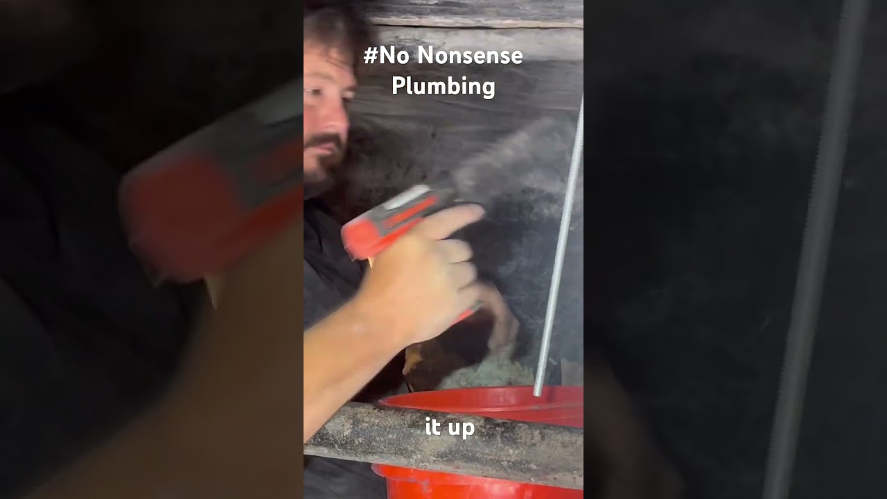Breaking cast iron drain lines quick and easy!  No Nonsense Plumbing (210)942-9439
