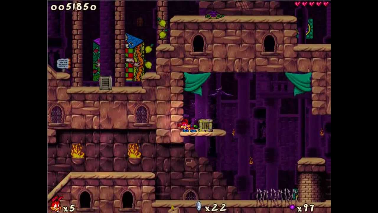 Jazz Jackrabbit 2 Formerly a Prince: Knight Cap - Spaz gameplay