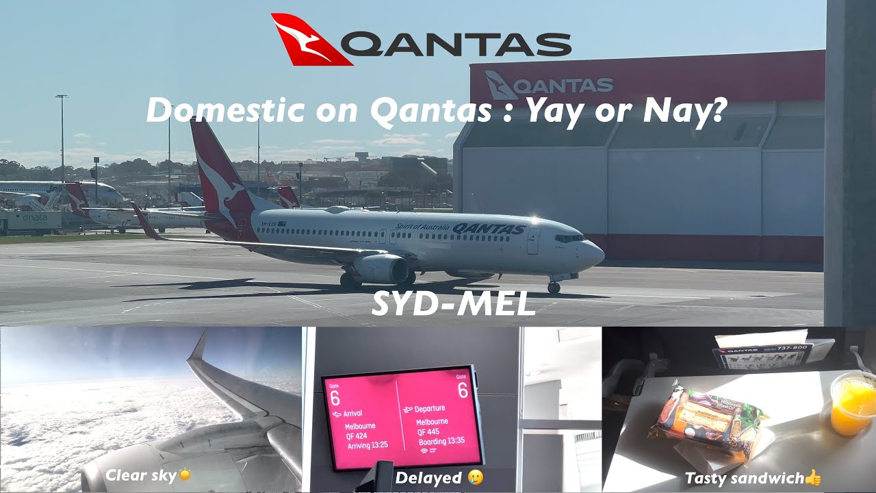 QANTAS DOMESTIC EXPERIENCE TO MELBOURNE - IT'S NOT BAD AT ALL