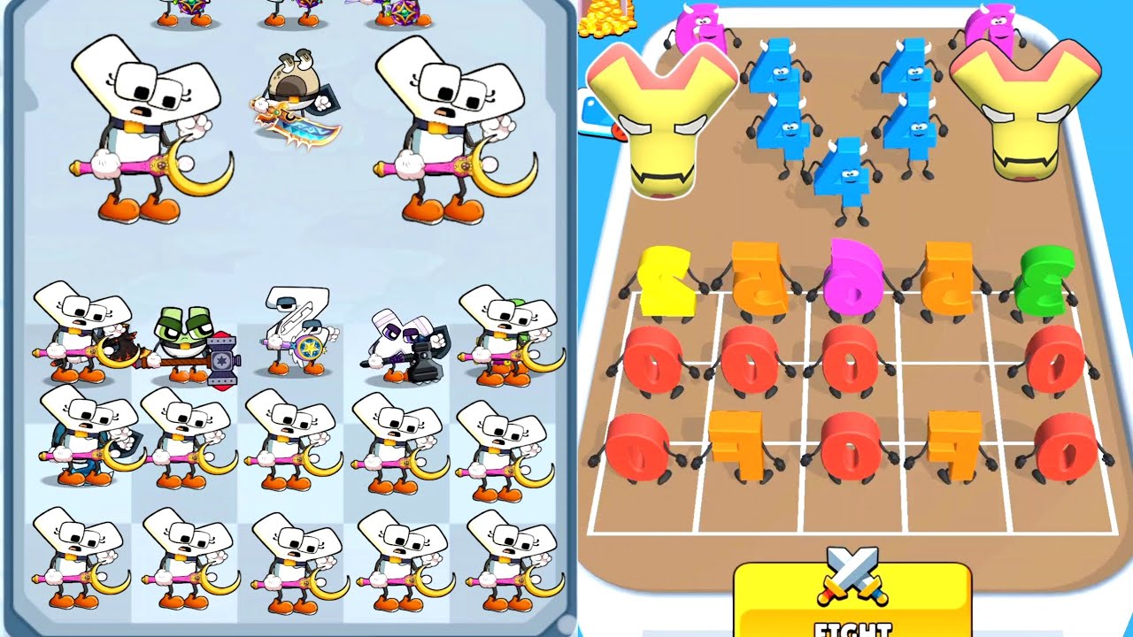 Merge Alphabet Number Lore vs Alphabet Merge Hero Battle Max Level Gameplay