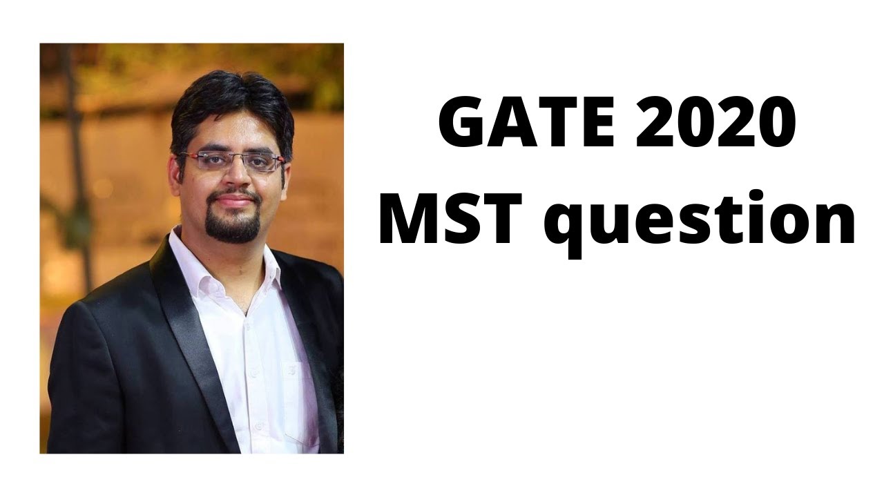 GATE 2020 MST question