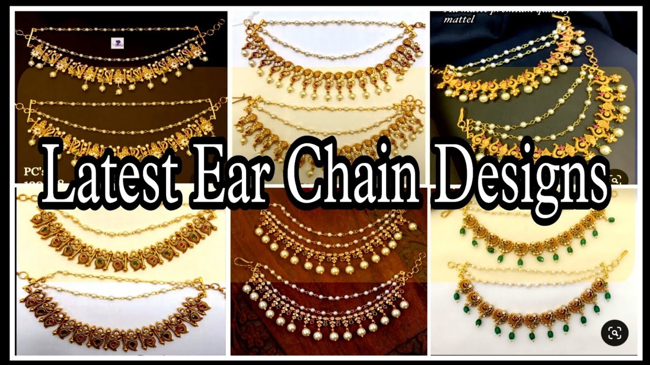 Latest Bridal Ear Chain Designs / Trending Ear Chain Ideas / Bridal Ear Chain Designs #earchain