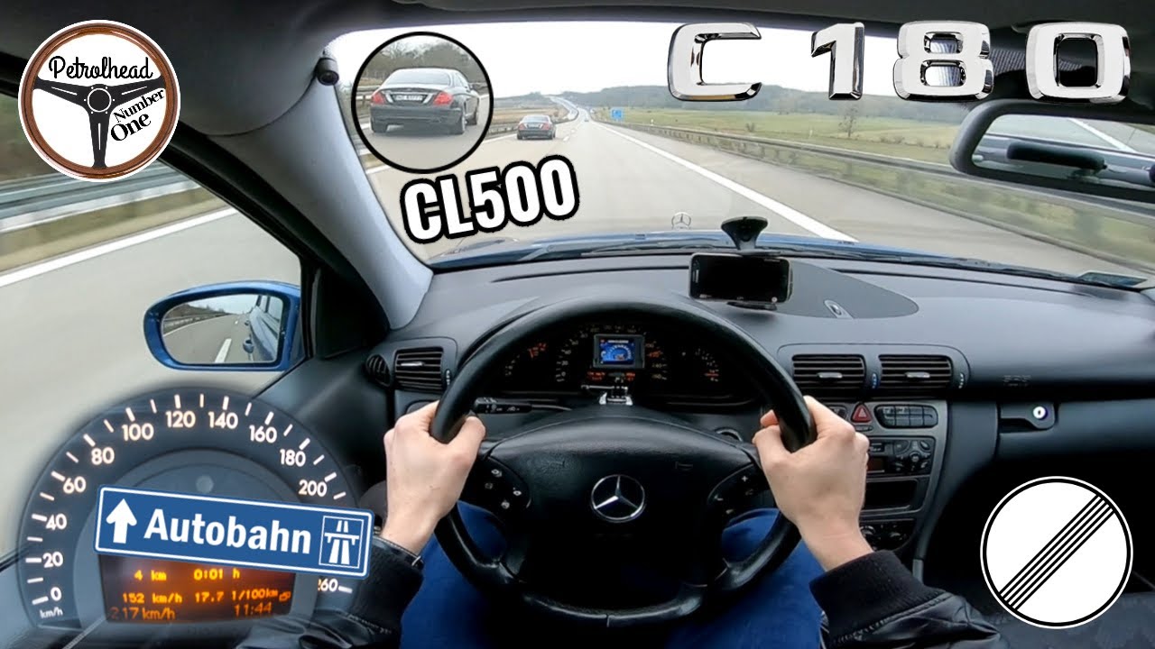 2002 Mercedes C180 W203 | V-MAX. Próba autostradowa.
