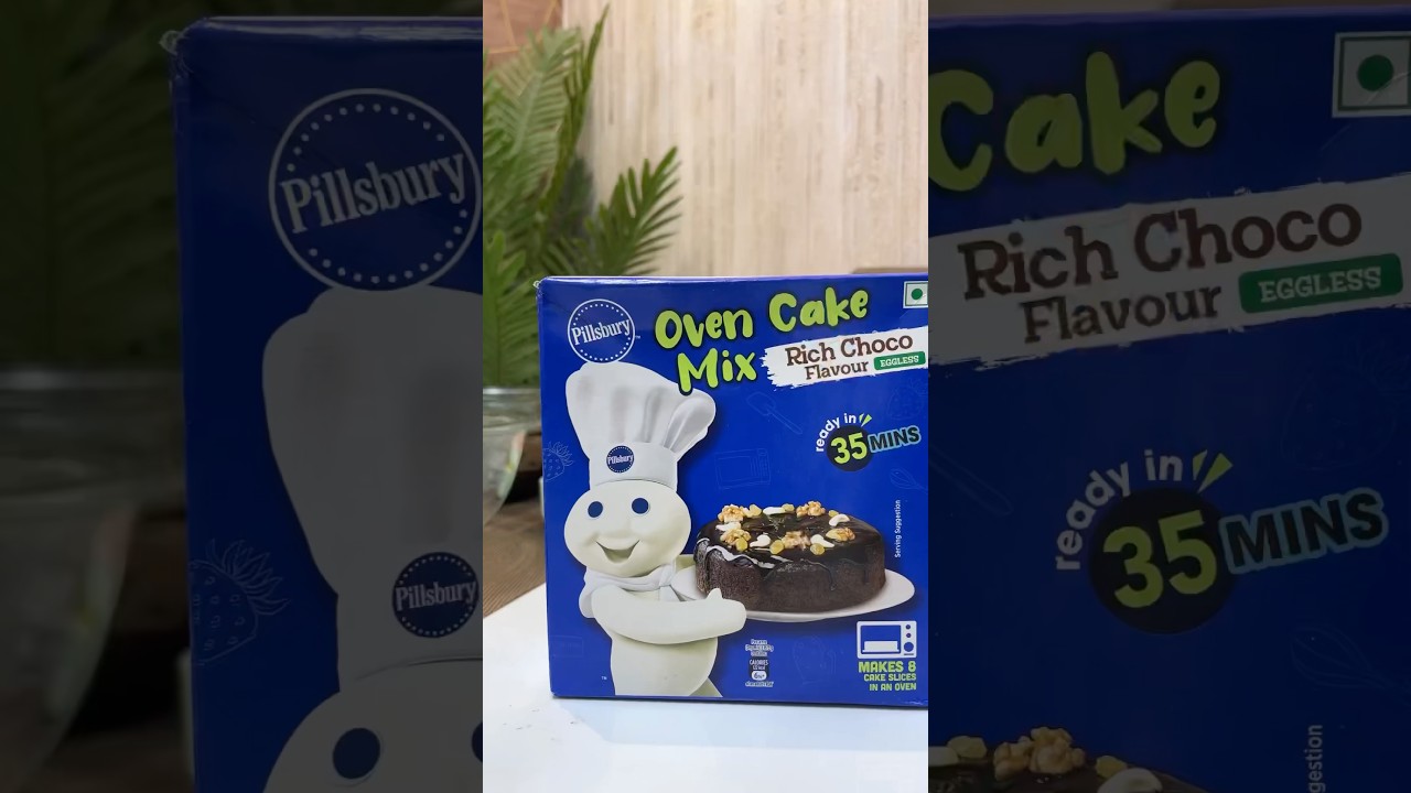 Trying Pillsbury Oven Cake Mix #trending #review #viralvideo #shorts #cake #youtubeshorts #food