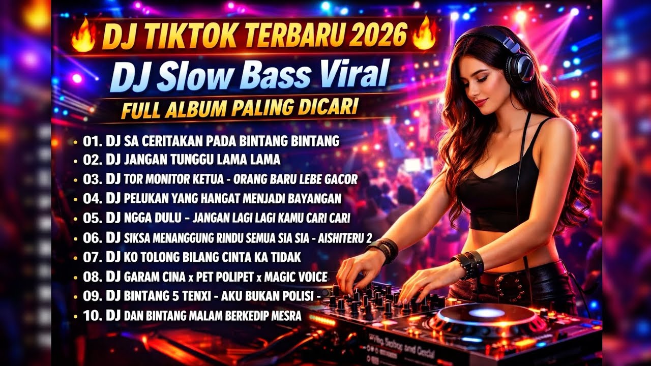 DJ TIKTOK TERBARU 2026 🔥 DJ Slow Bass Viral Full Album Paling Dicari