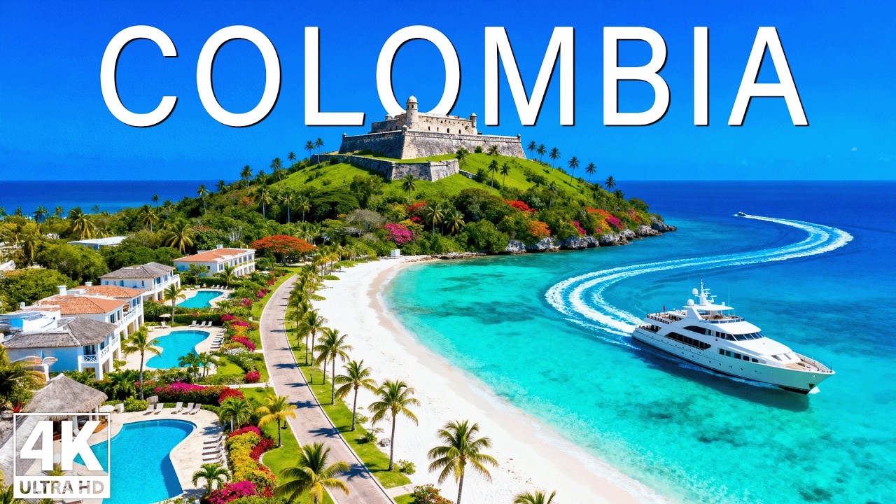 [4K] Colombia 2026 🇨🇴 – Caribbean Colors, Emerald Jungles & Coastal Beauty | Latin America Aerials