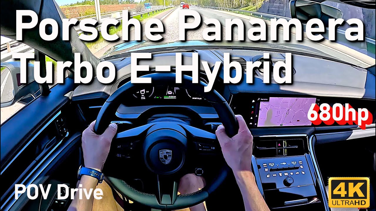 The New 680hp Porsche Panamera Turbo E-Hybrid POV DRIVE