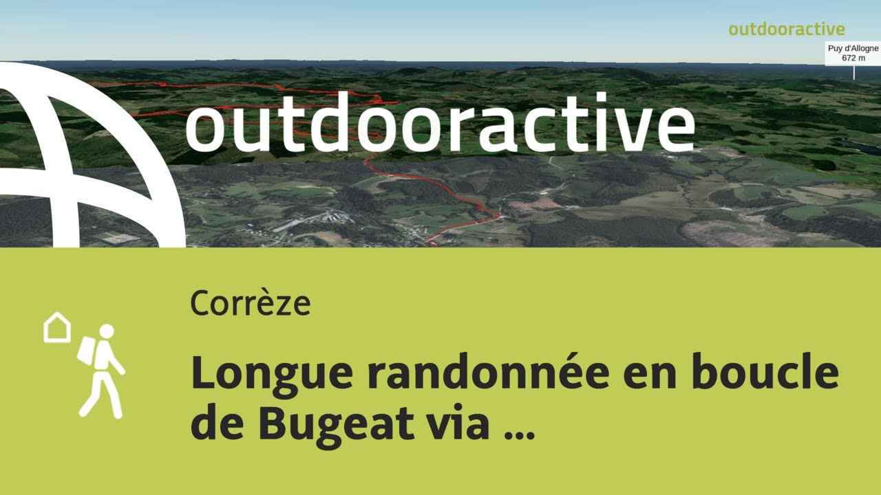 Vid&eacute;o Flyover: Longue randonn&eacute;e en boucle de Bugeat via Bonnefond le 12 ao&ucirc;t 2025