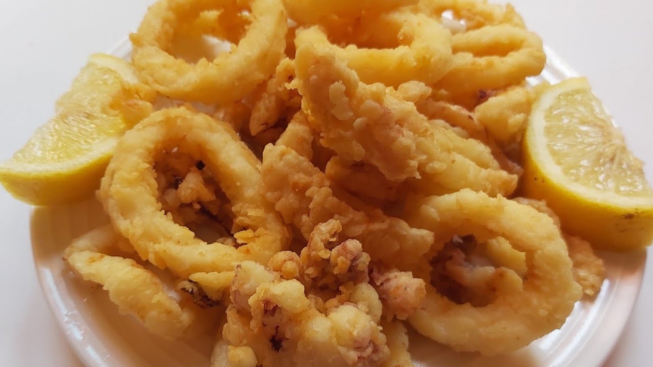 اسرار الكلماري المقلي مقرمش وفتي🍤🦑 بدون بيص ولا حليب ميطرطقش اثاء القلي احسن من المطاعم