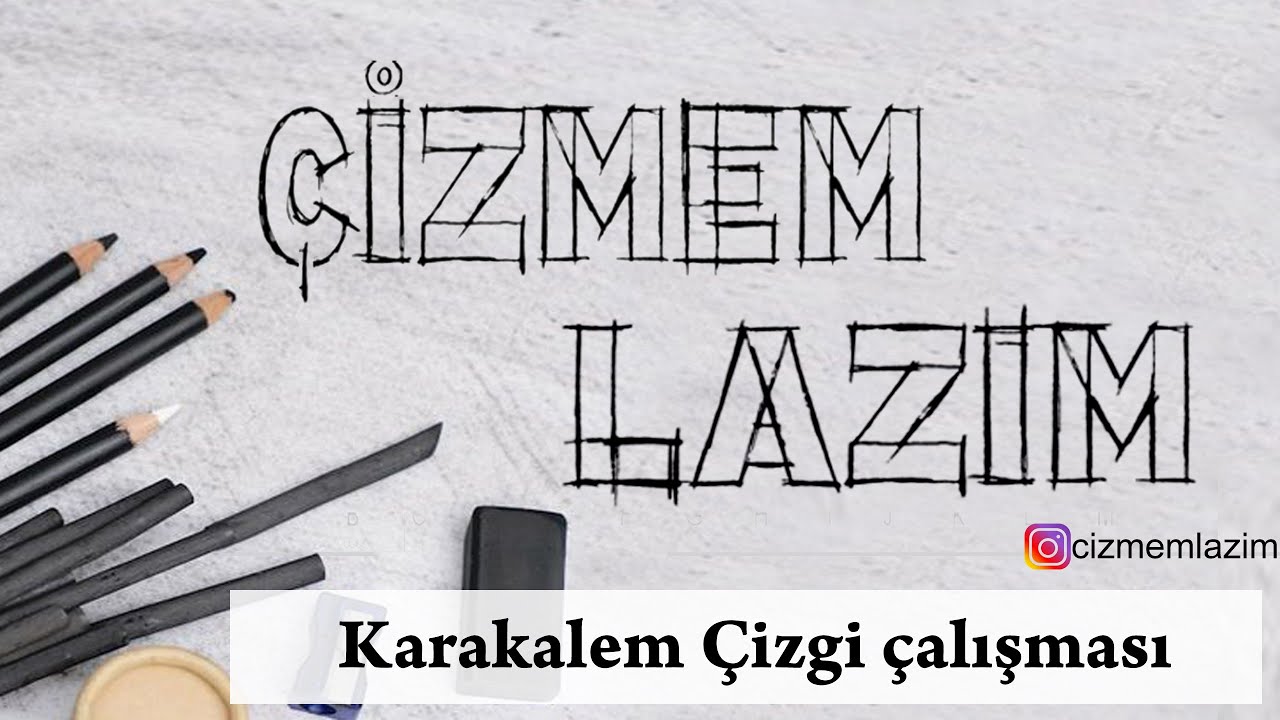 Resim eğitimi- Karakalem Çizgi çalışması (dirsek ve omuz kullanarak düzgün çizgi çizme)