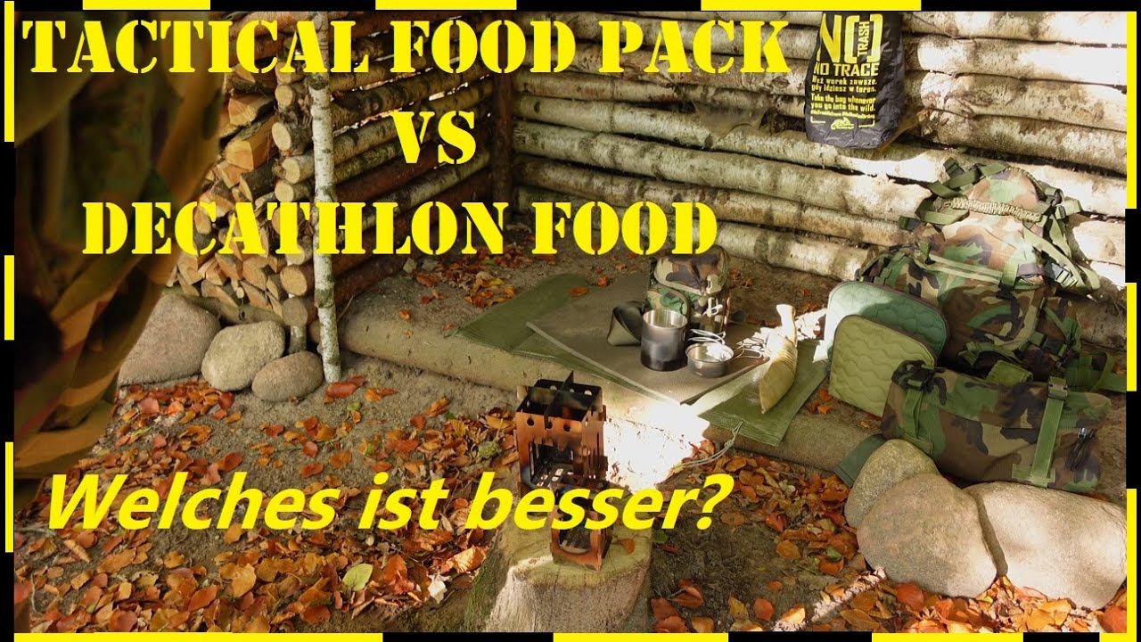Tactical Food Pack VS Decathlon Nahrung