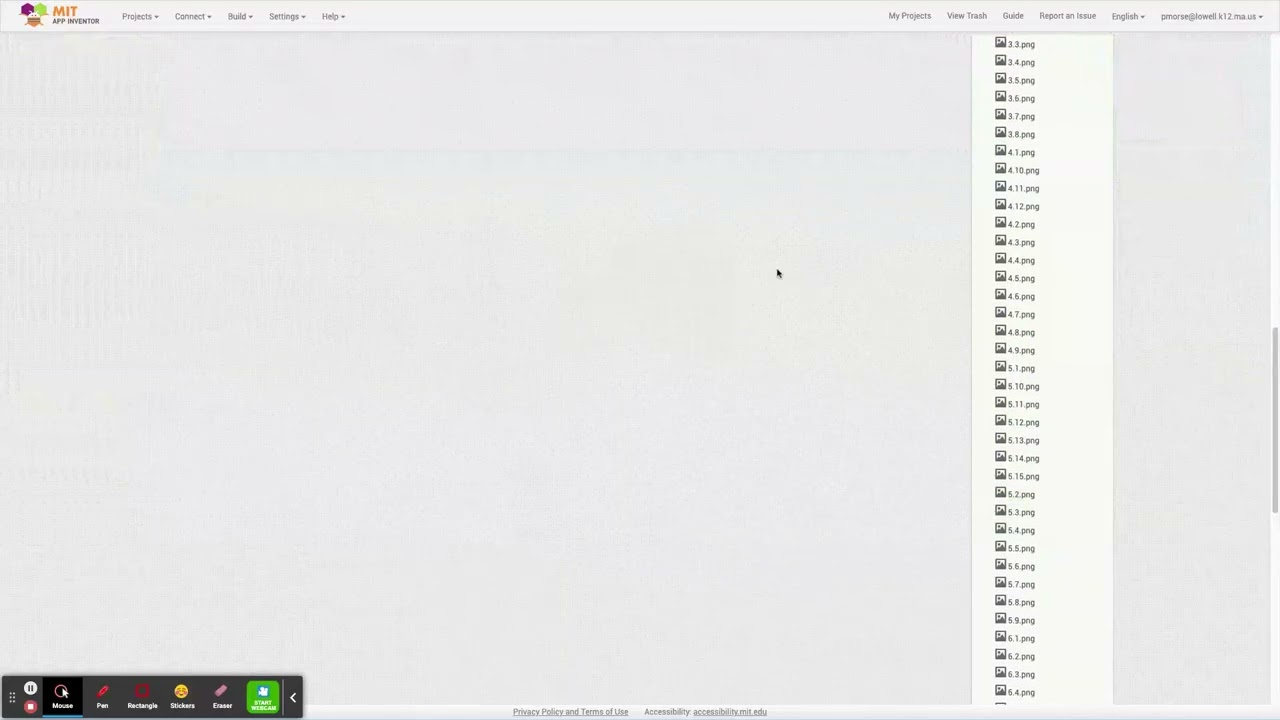 how to use mit app inventor with an .aia file