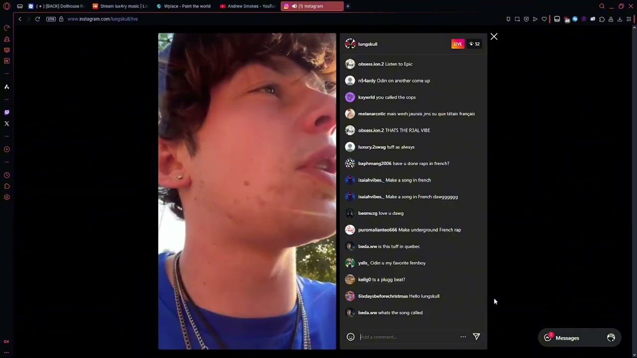 lungskull ig live 8/18/25