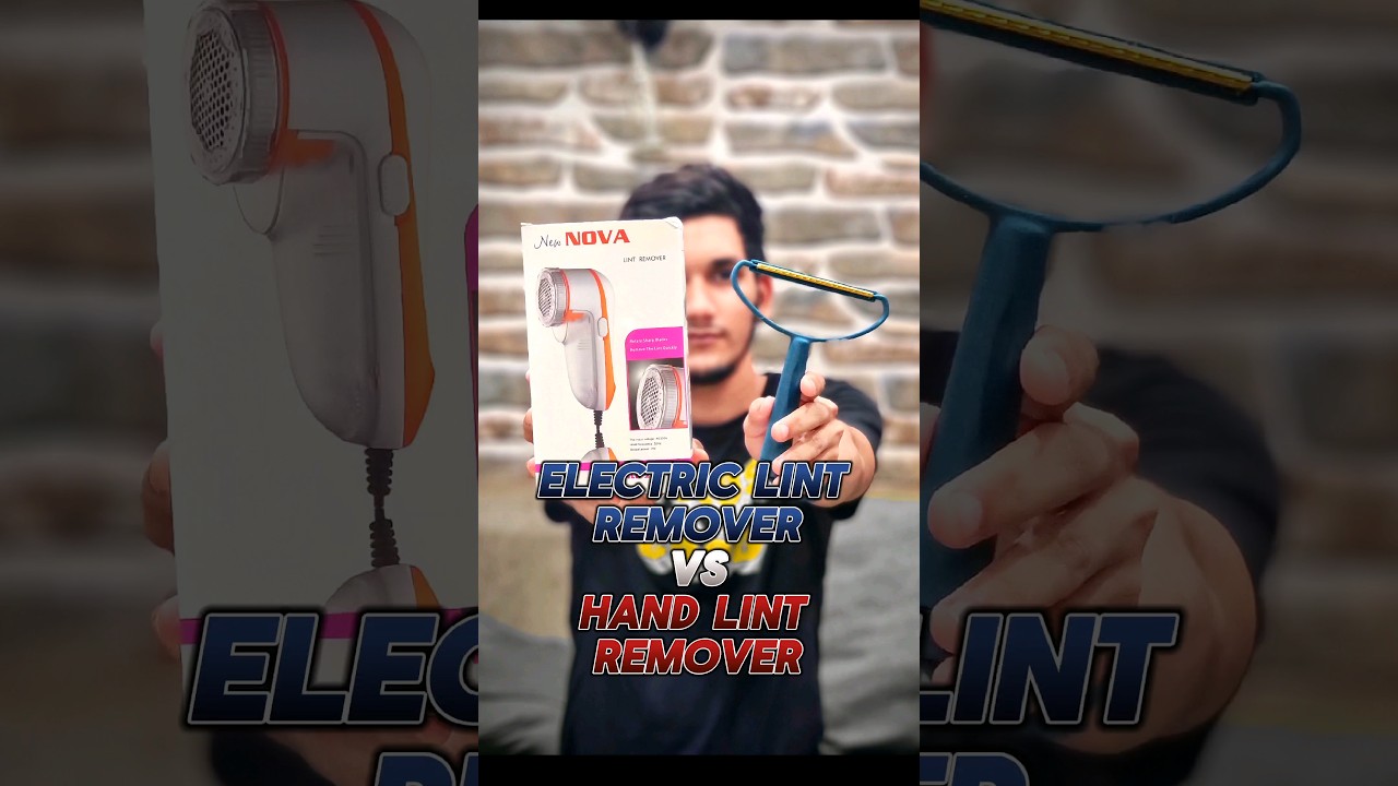 Electric⚡️ Vs. Portable Hand✋ Lint Remover #gadgets #shorts