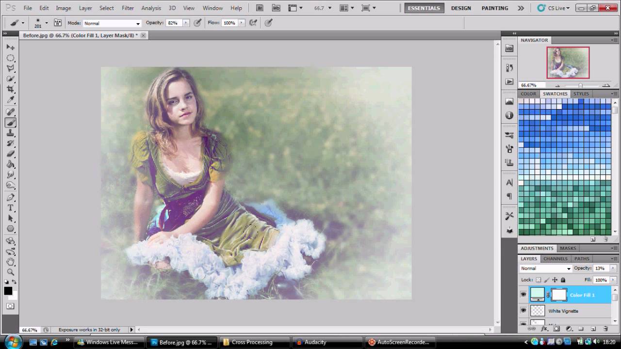 Cross Processing with Harry Potter's Emma Watson (Hermione Granger)