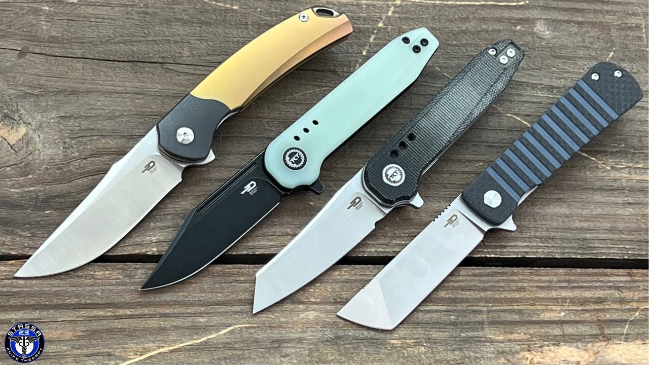 4 Brand New Bestech Pocket Knives/ Stassa 23 Unboxing