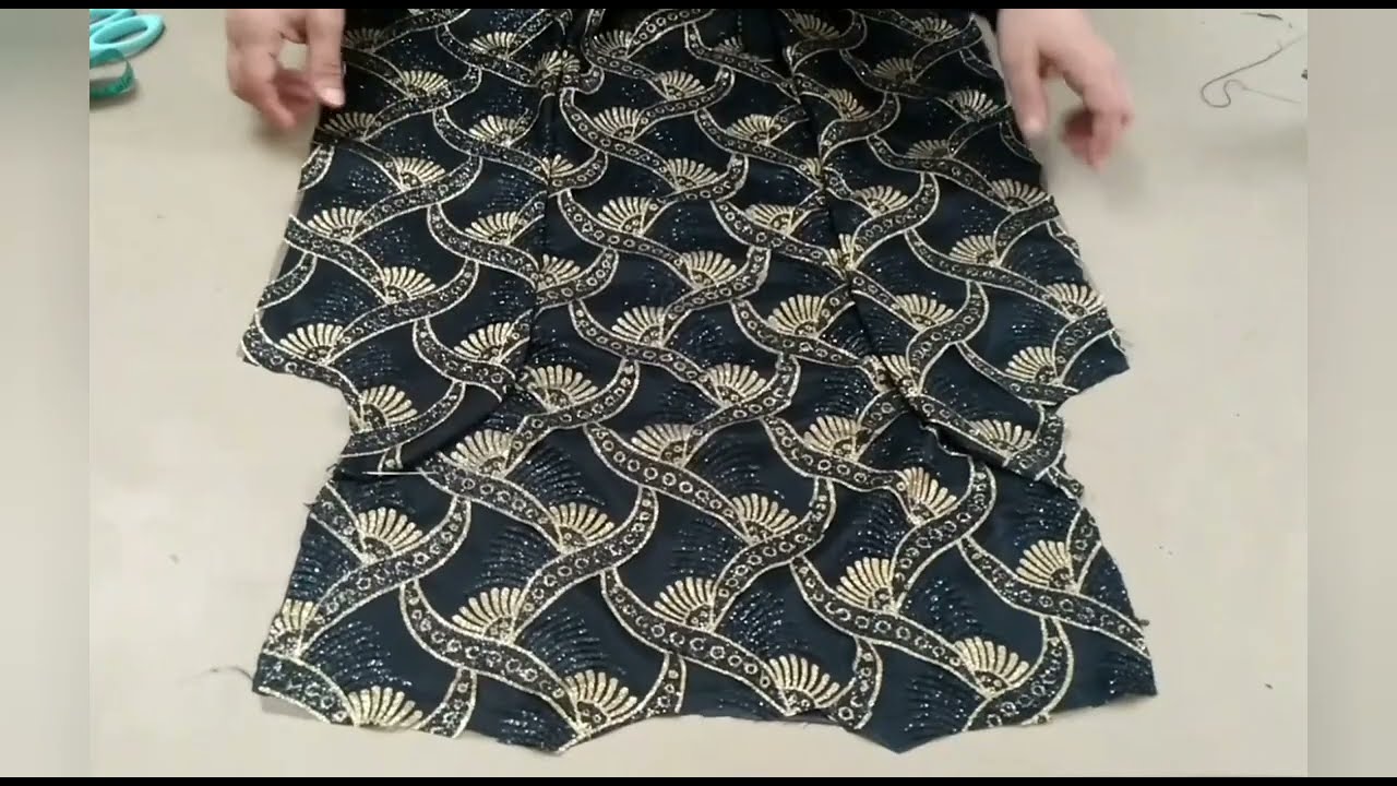 تفصيل جاكيت سواريه بقصة البرنسيس على القماش بدون باترون 3XL