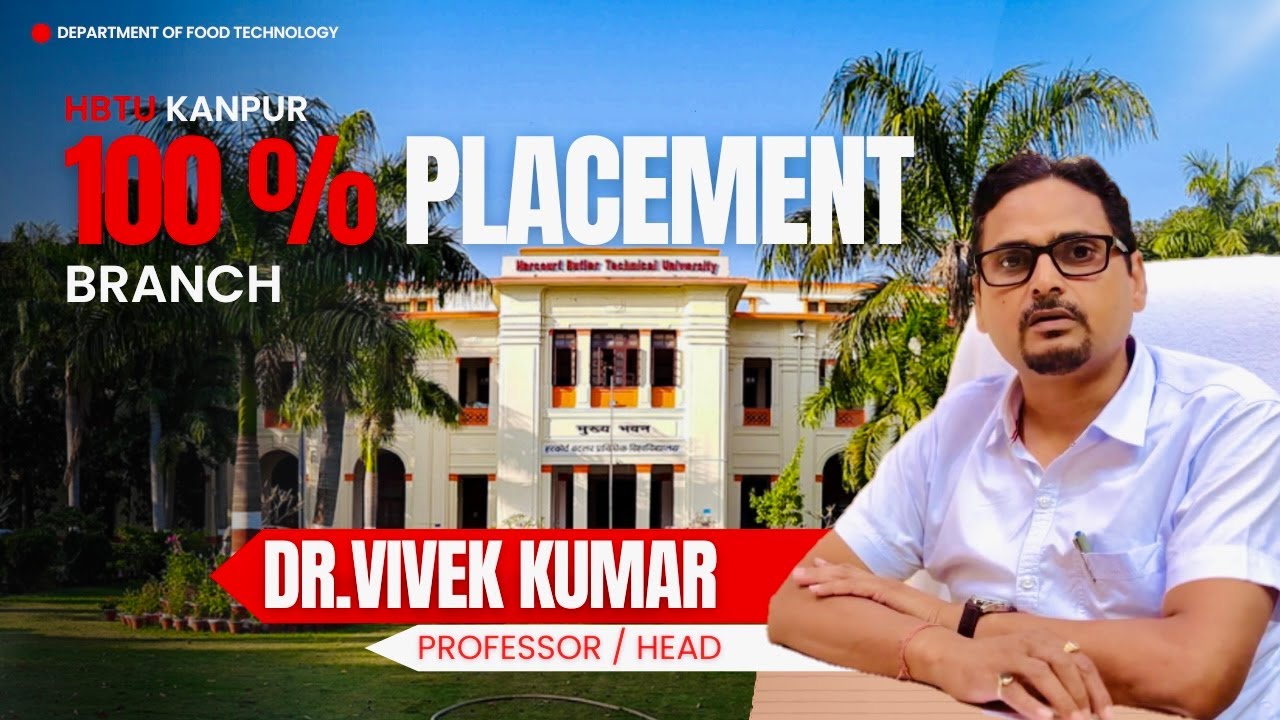Meet the Visionary Behind Our Success | Prof. Vivek Kumar | HOD – Food Technology Department, HBTU
