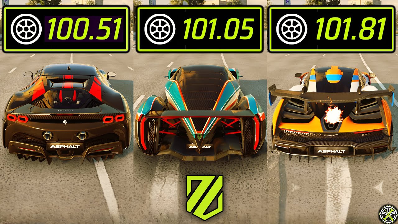 100+ Handling BATTLE: Evo SF90 vs OC Vanda vs Senna | Asphalt Legends