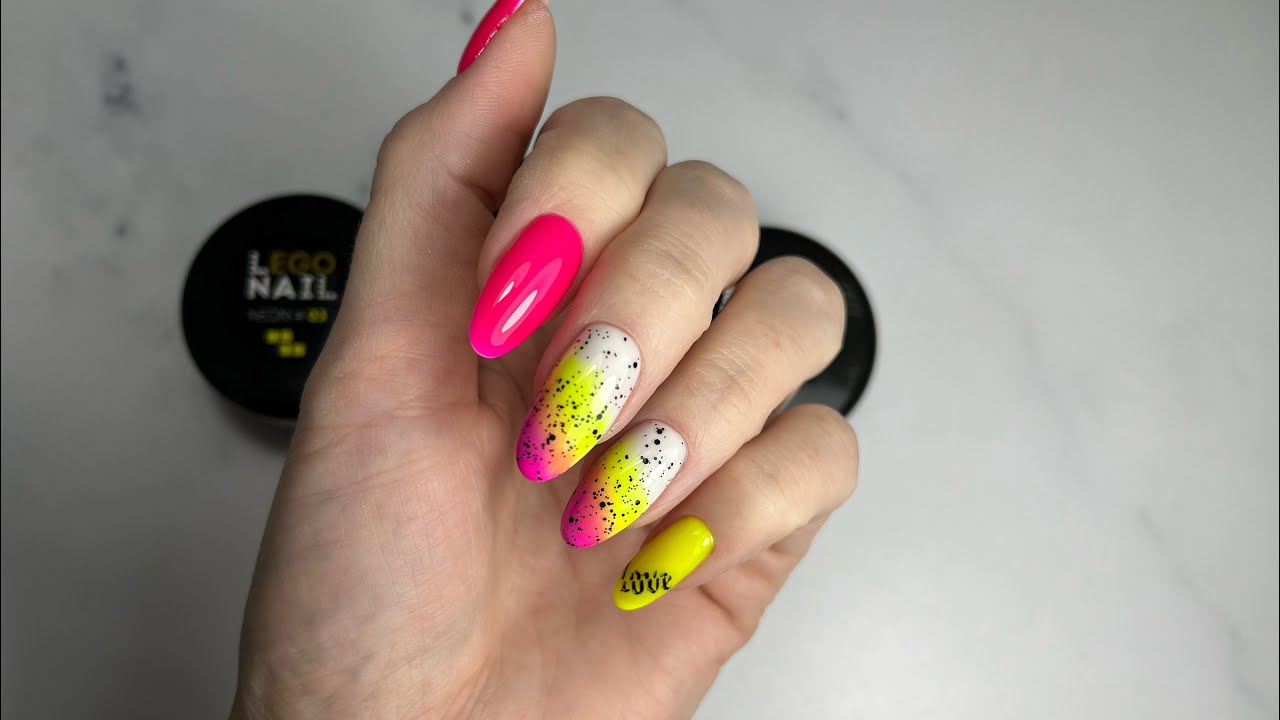 Коррекция выкладного френча , base LEGO NAIL. Легкий градиент