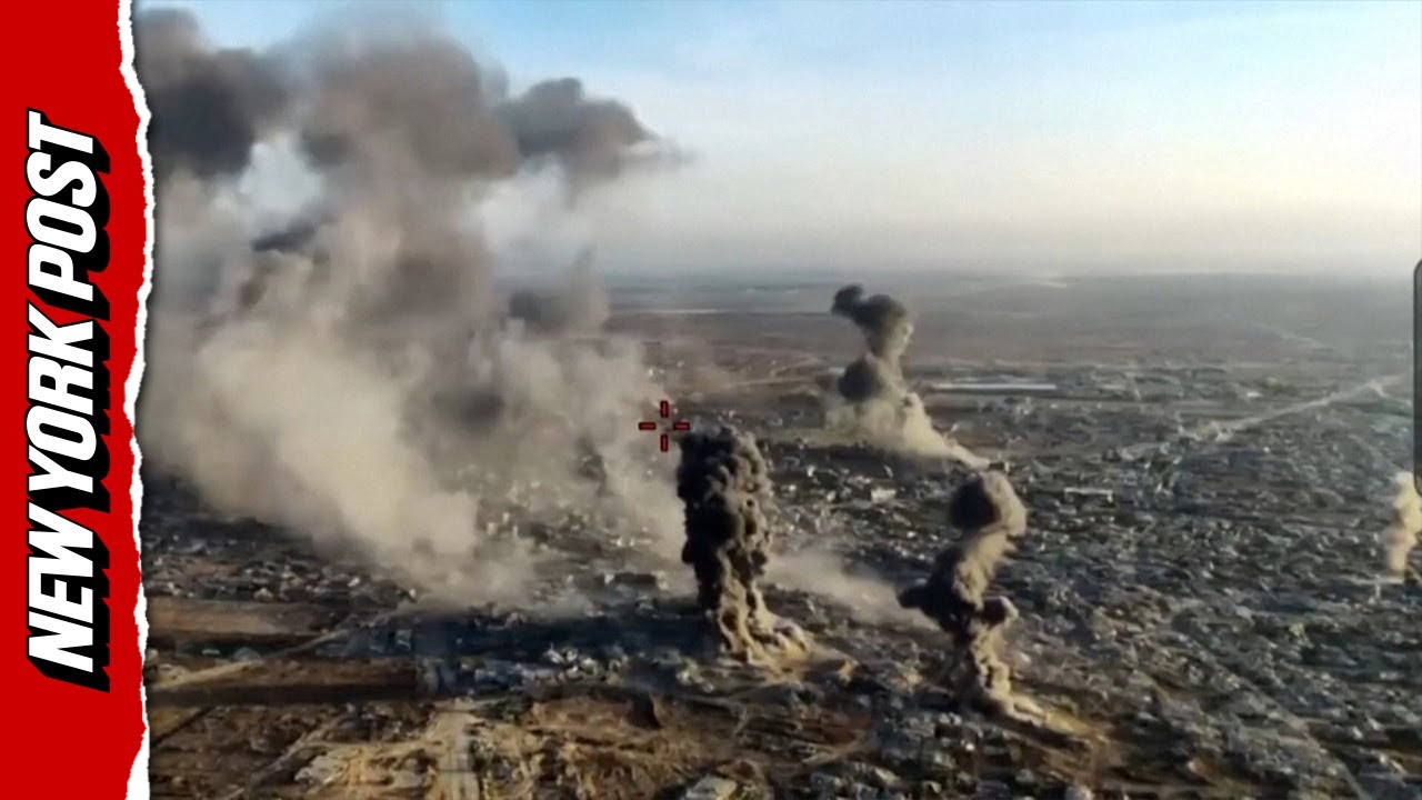 IDF releases footage showing strikes on targets in Beit Hanoun
