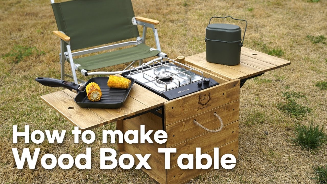 [DIY] wood box table / 우드 박스테이블 만들기 / 캠핑 테이블