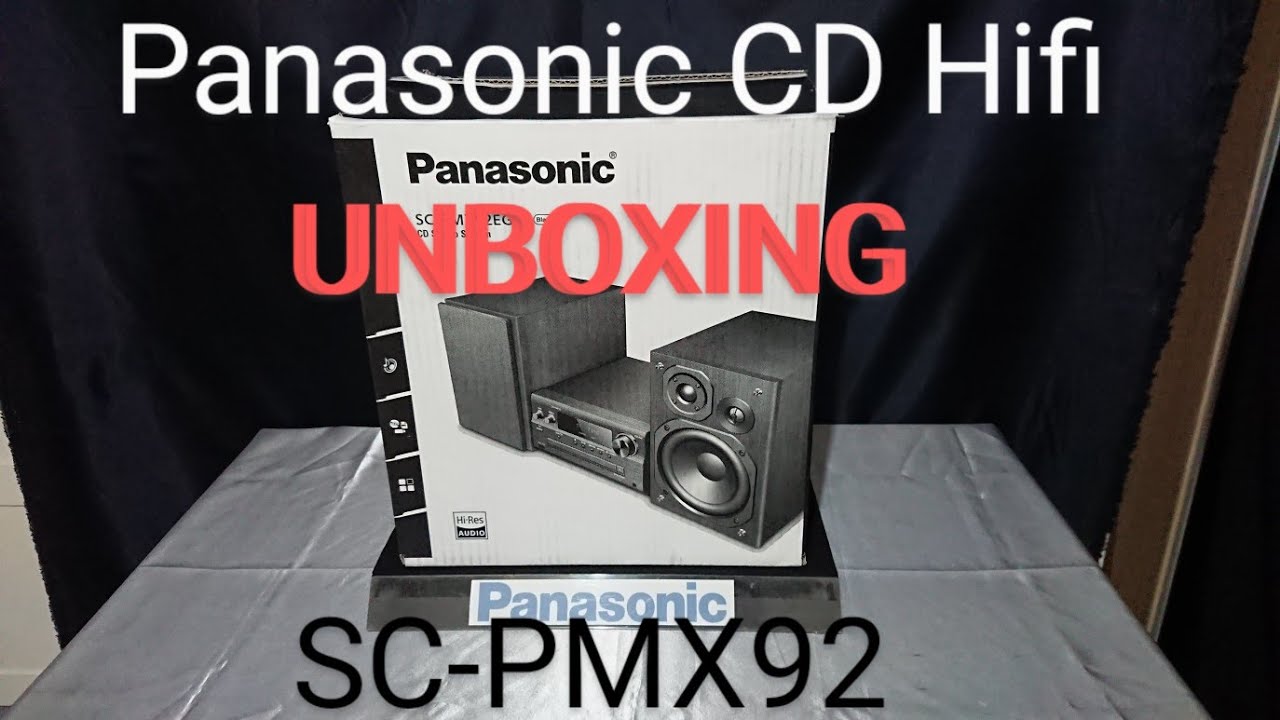 Panasonic UNBOXING SC-PMX92EG-K CD+USB+DAB+BLUETOOTH Stereo System 001