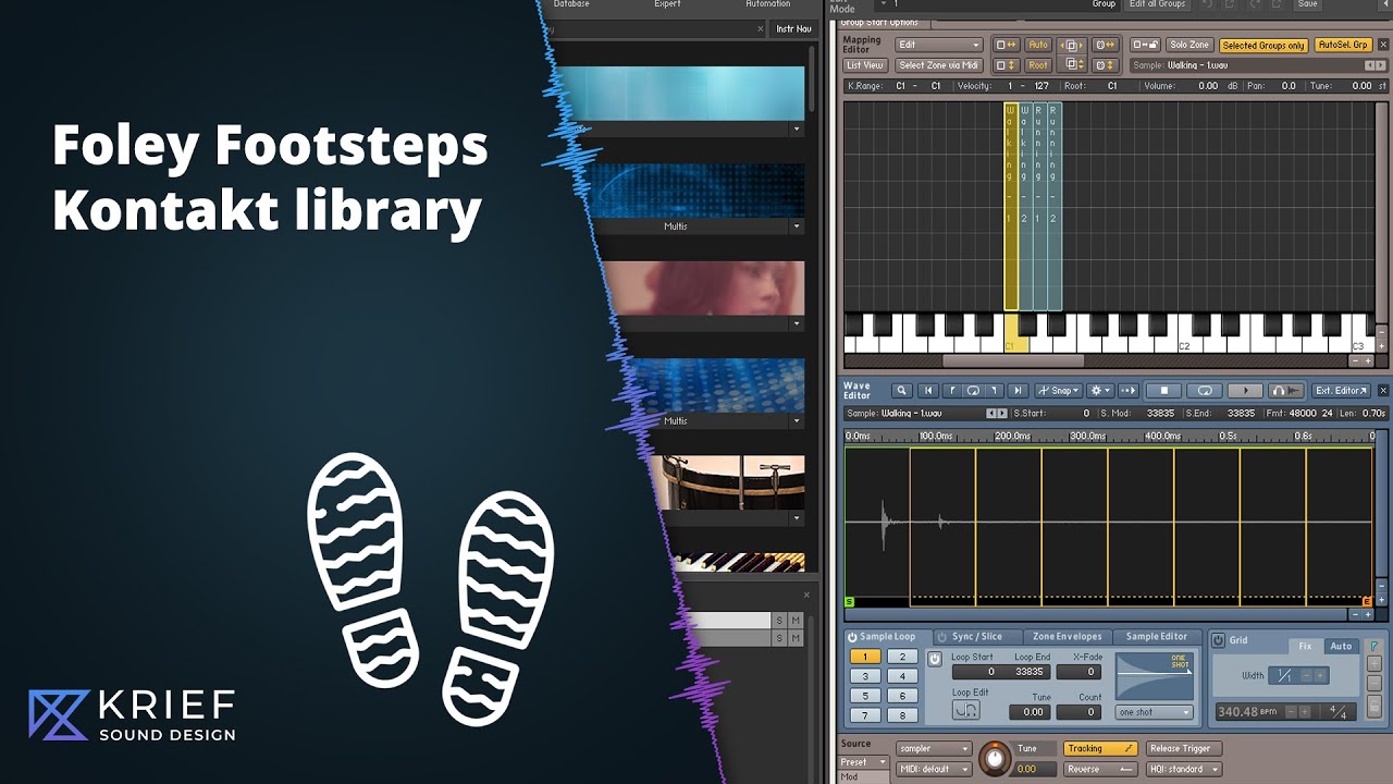 How to create a ‘Foley Footsteps’ Kontakt library