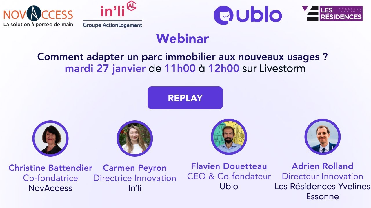 Webinar : Comment adapter un parc immobilier aux nouveaux usages ?
