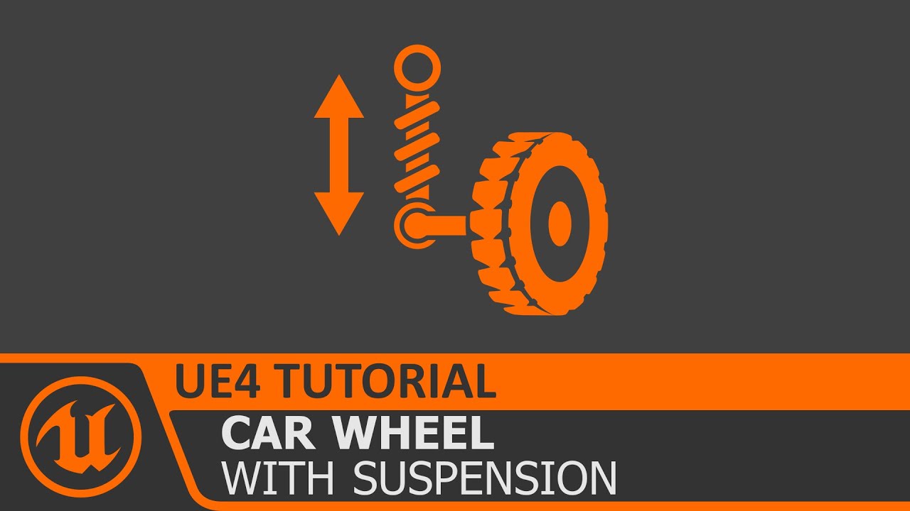 UE4 Car Vehicle Wheel with Suspension using Physics Tutorial How To