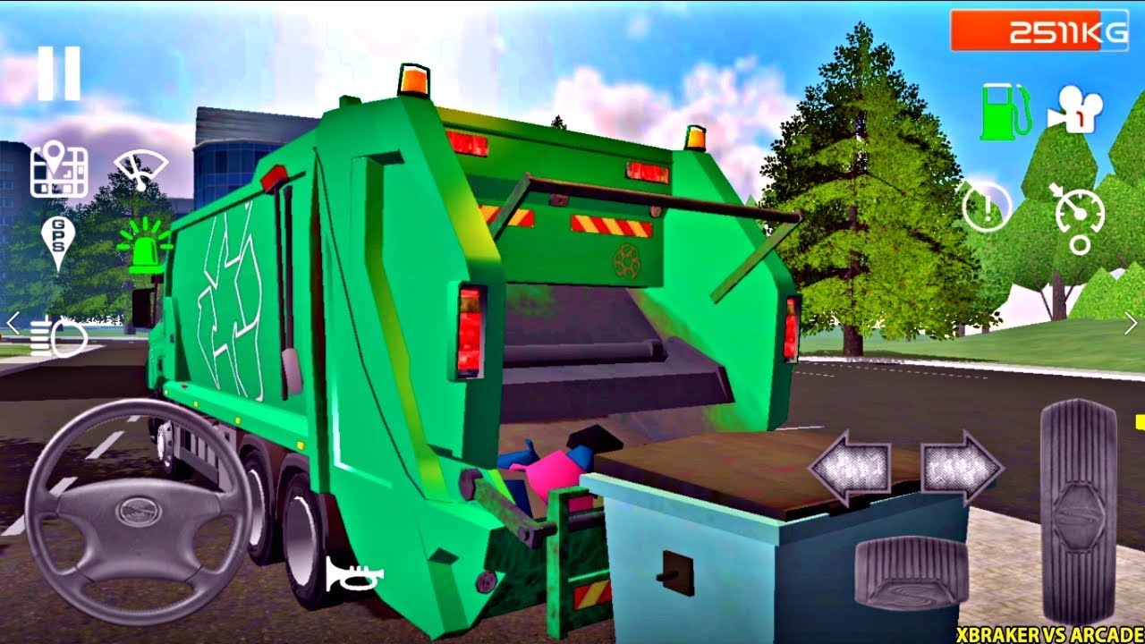 Trash Truck Simulator - SCANLINE Garbage Truck - Android Gameplay