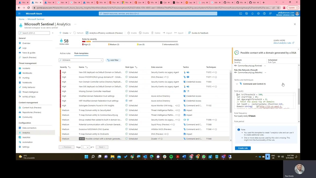 Using the 3 grams KQL for Azure Sentinel and Windows Defender for Endpoint