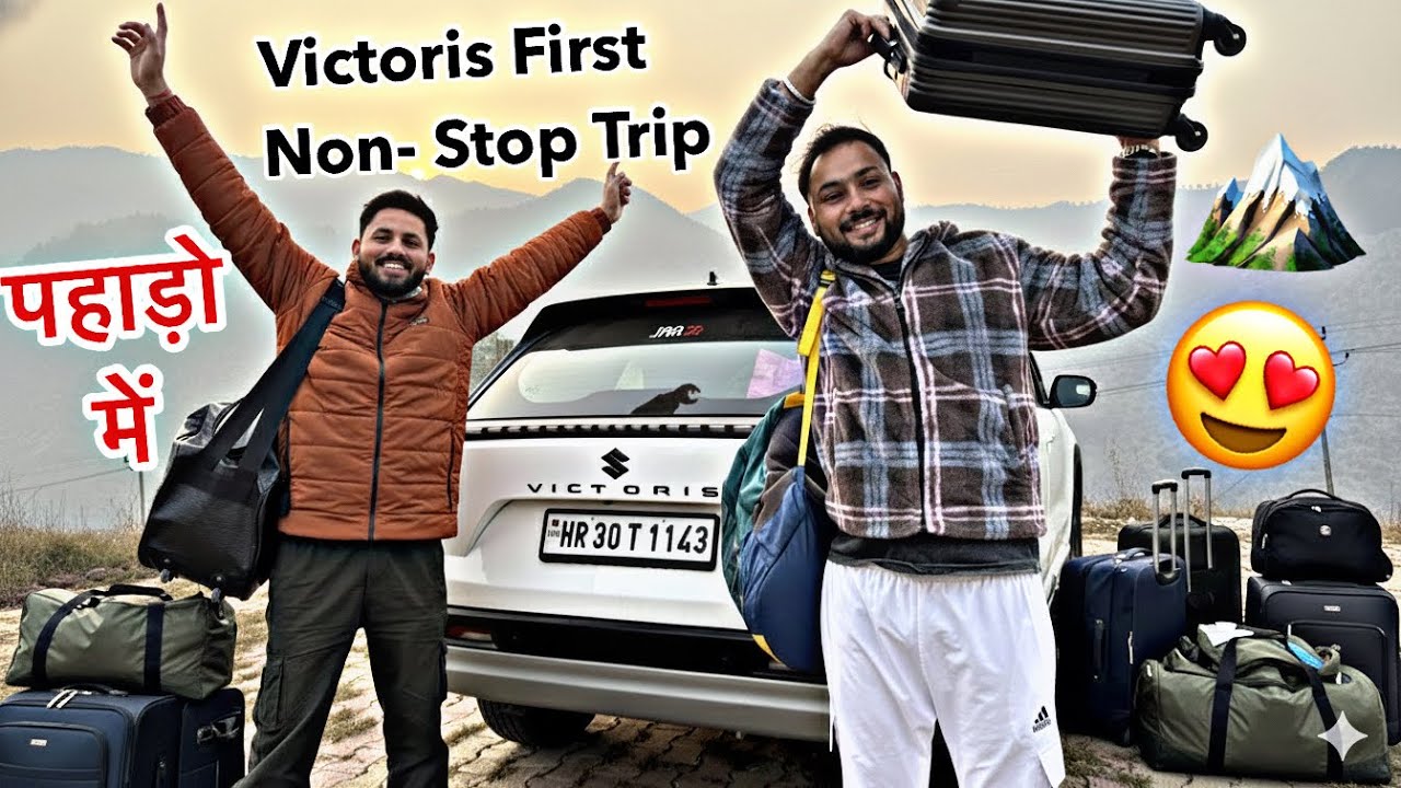 Victoris First Road Trip To Mountains 🏔️Non- Stop 😍