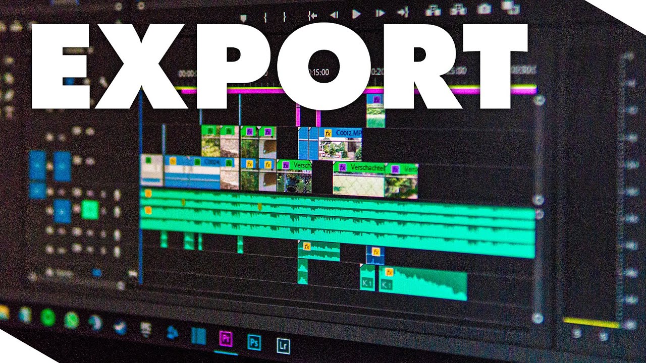 YouTube Video rendern - Wie Videos rendern? - Premiere Pro exportieren deutsch